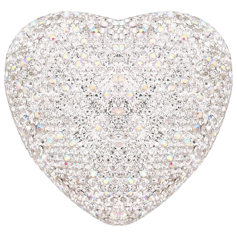 NEW Sparkling Swarovski Crystal Rhinestone Heart Bling Jewelry Ring Box … - Picture 5 of 17